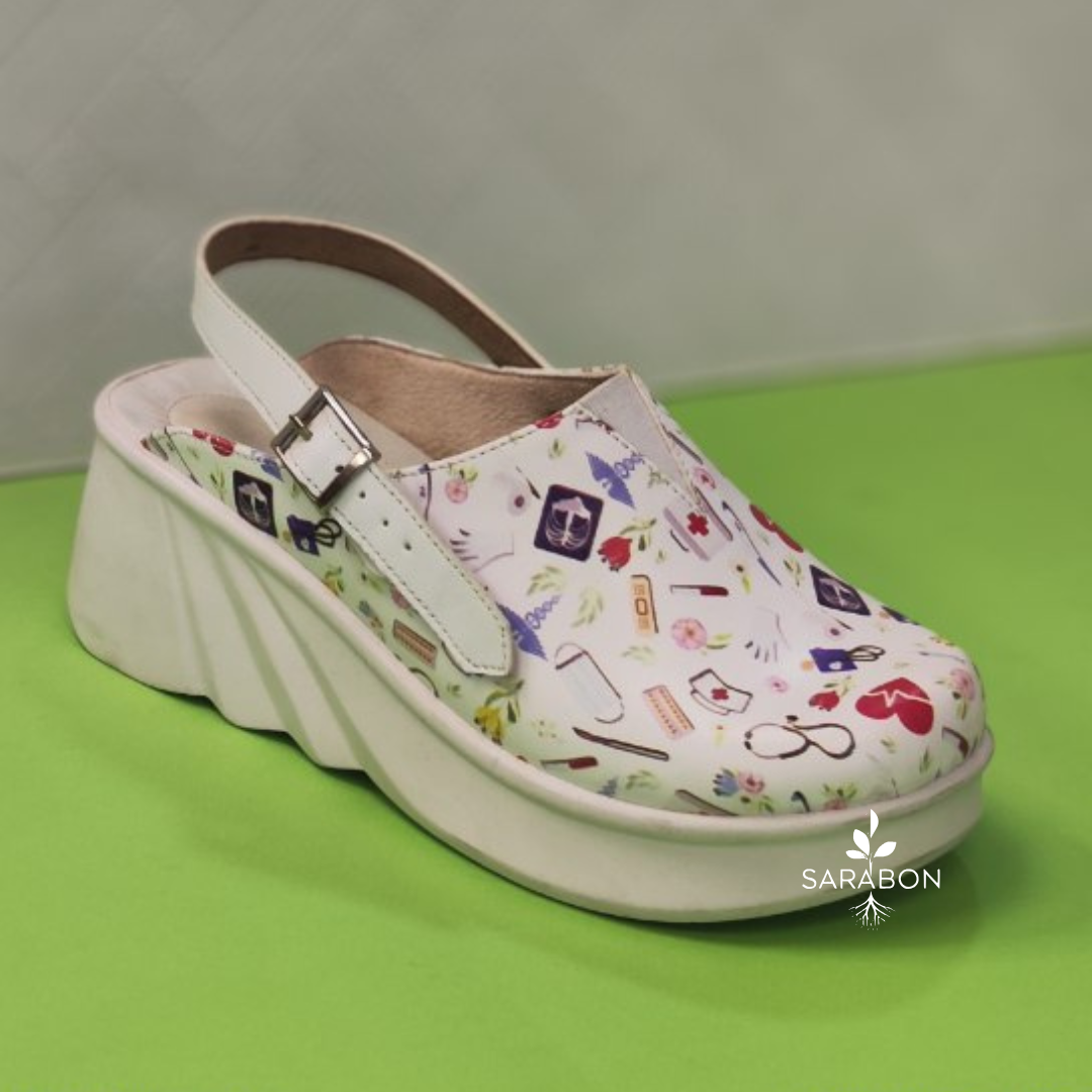 White Modern Sneakers Product Promotion Instagram Post (70) صندل طبی مدل دانشجو
